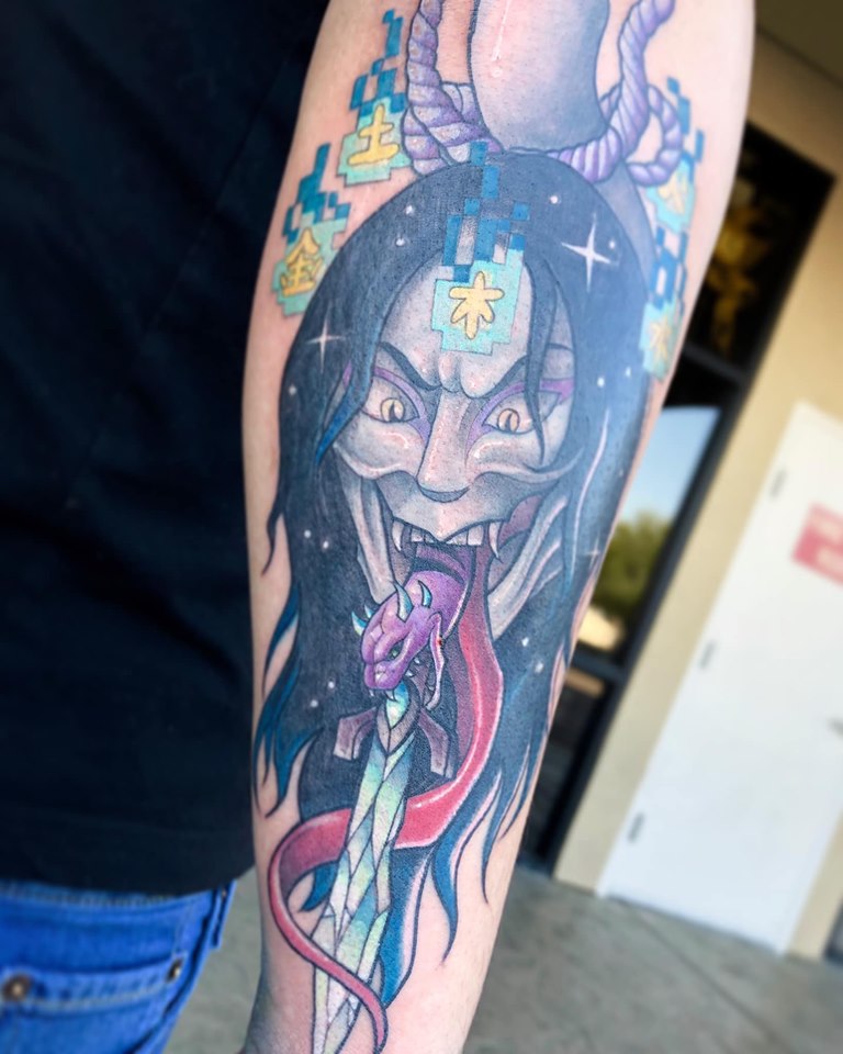 Cybertraditonal Orochimaru Tattoo