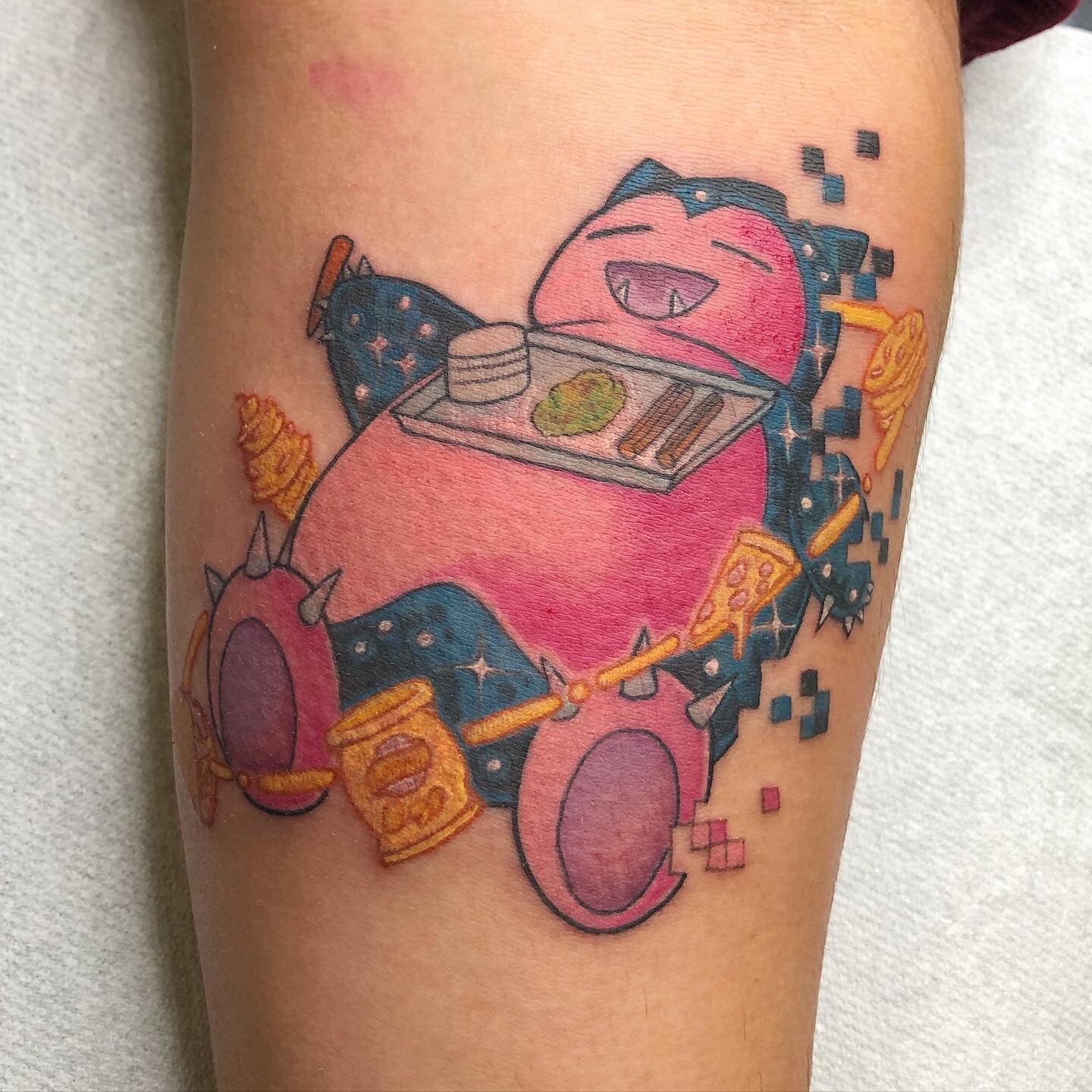 Cybertraditional Snorlax tattoo