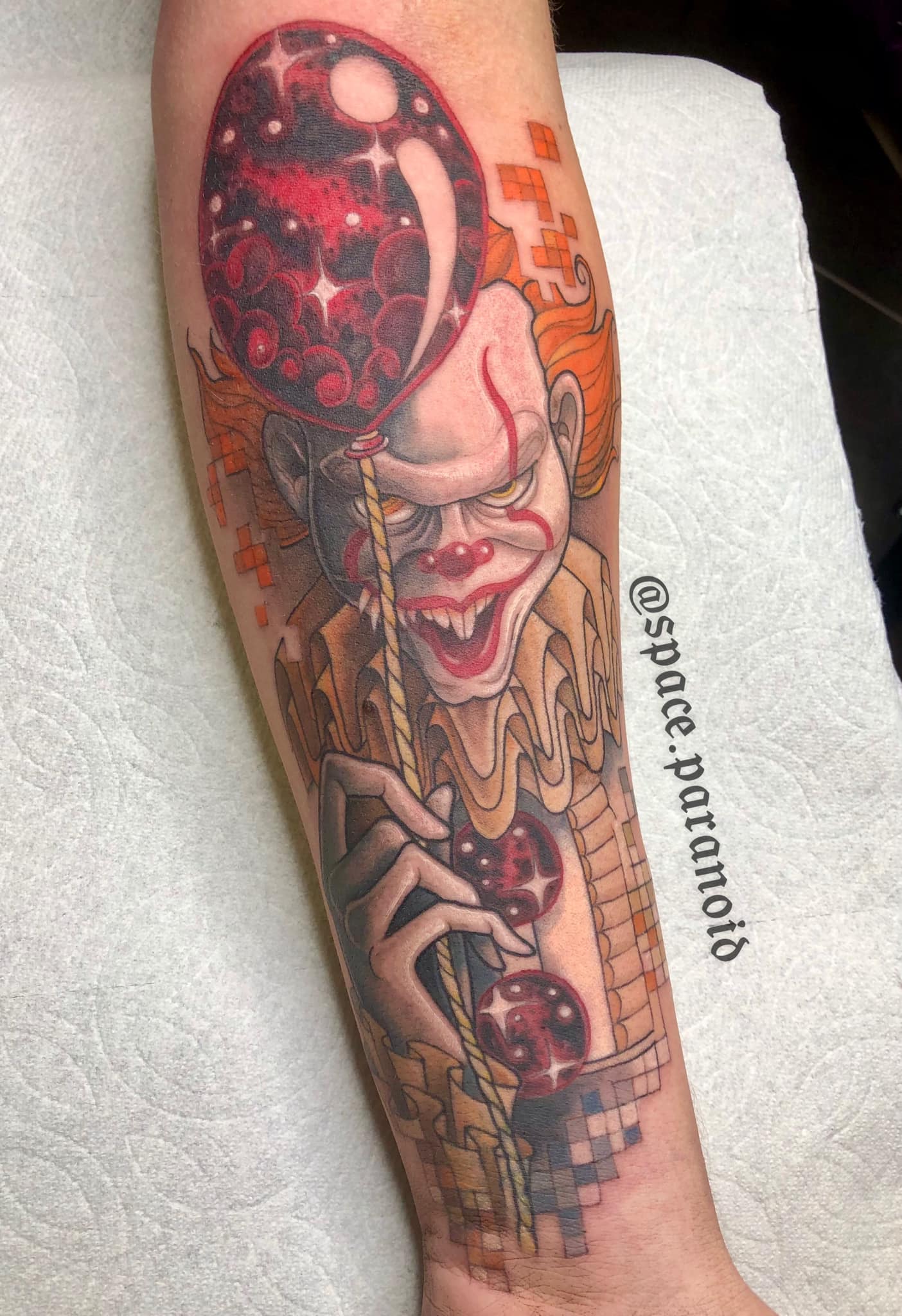 Cybertraditonal Pennywise Tattoo