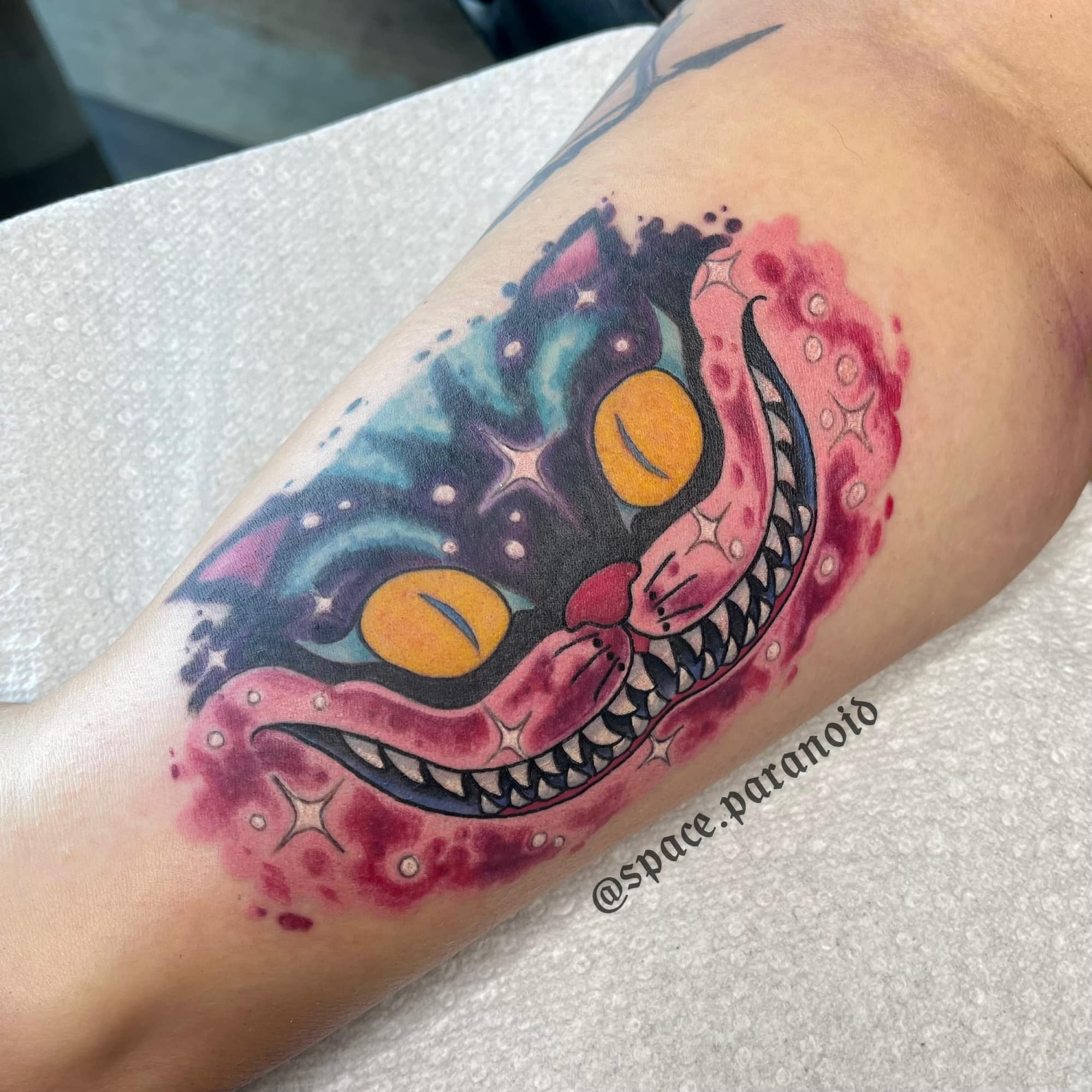 cheshire cat tattoo