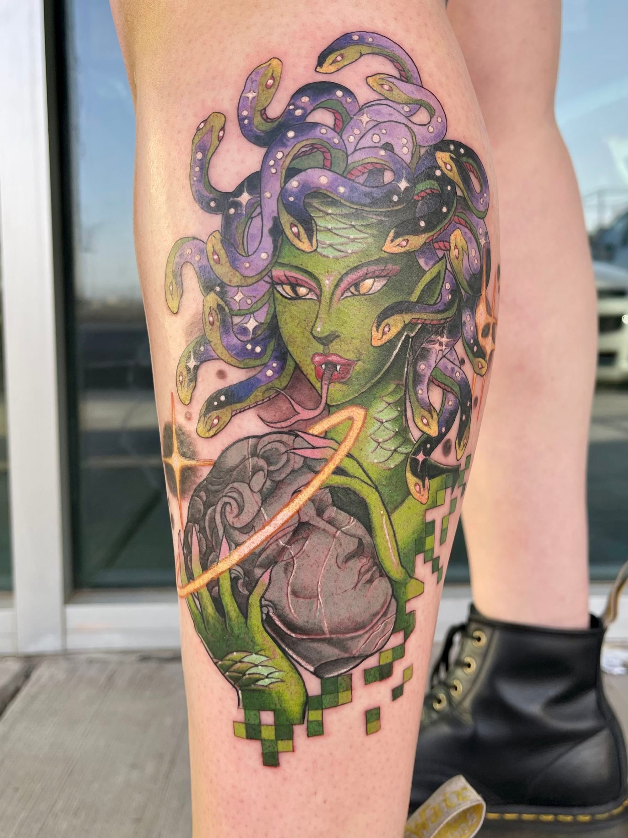 cybertraditional Medusa Tattoo