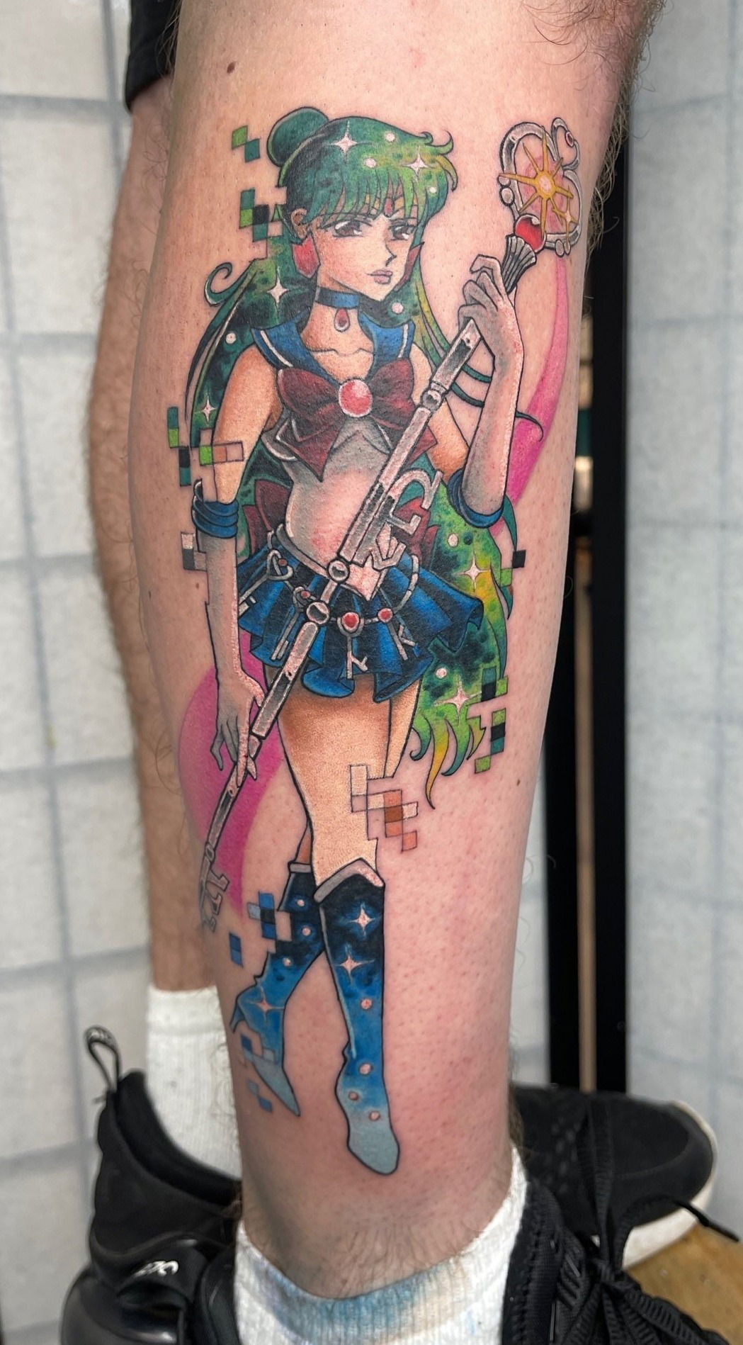 Cybertraditional Sailor Pluto Tattoo