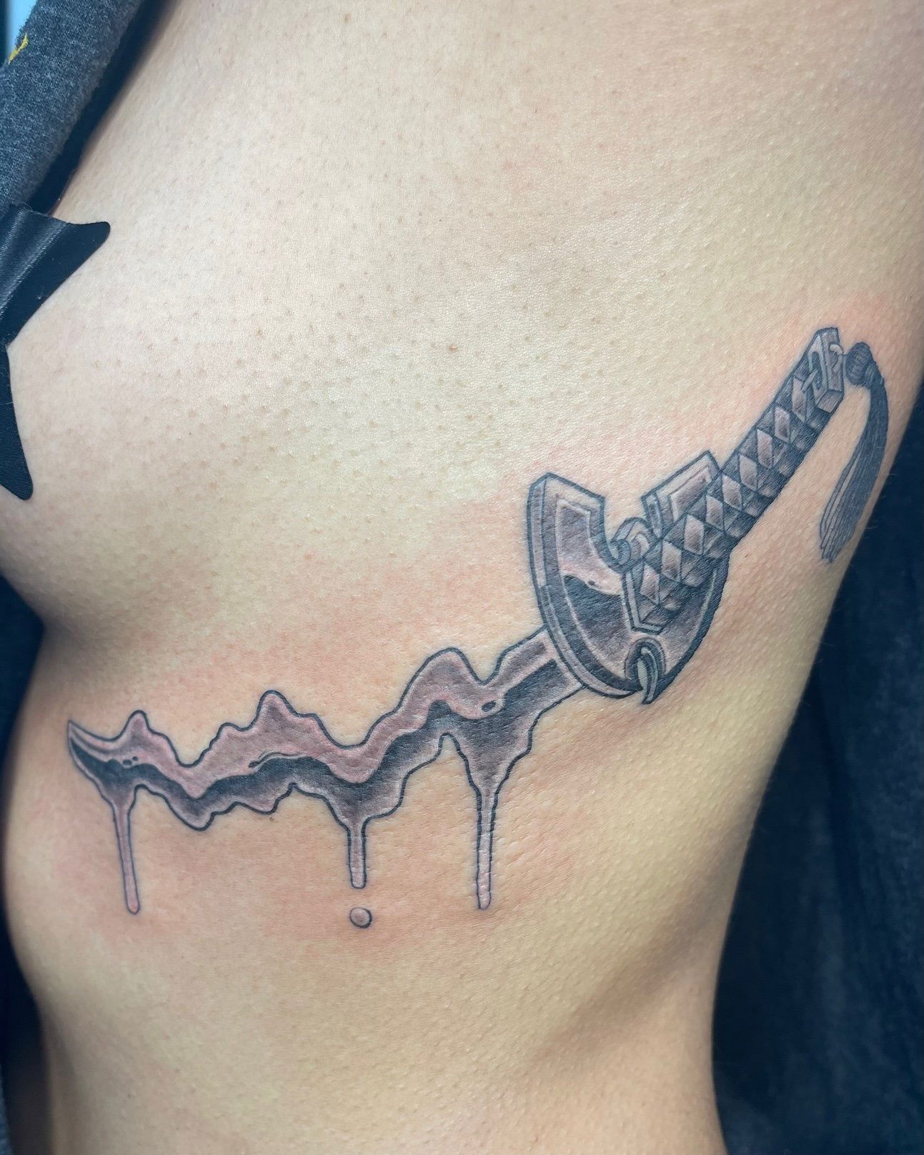 Liquid Sword Tattoo