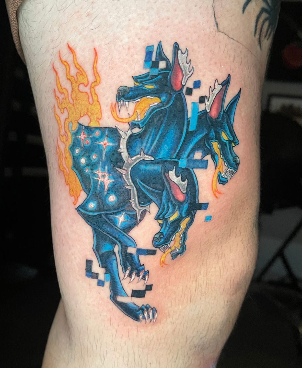 space cerberus tattoo