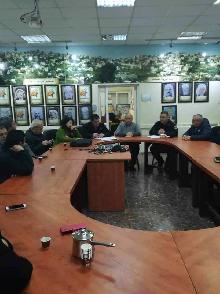 " المجلس المحلي عسفيا،يشكل غرفة طوارئ تحسبا لحالة الطقس الرديئة المرتقبه "