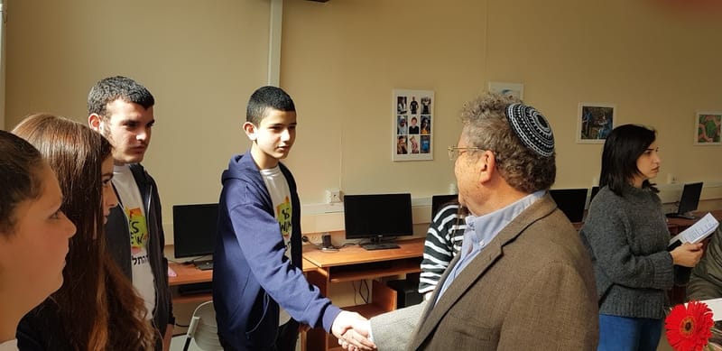 زيارة ناجحة جدا لمدير عام شبكة اورط اسرائيل الى مدارس عسفيا ..