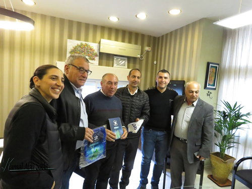 ادارة مكابي اسرائيل تعد رئيس المجلس بدعم الرياضة في عسفيا