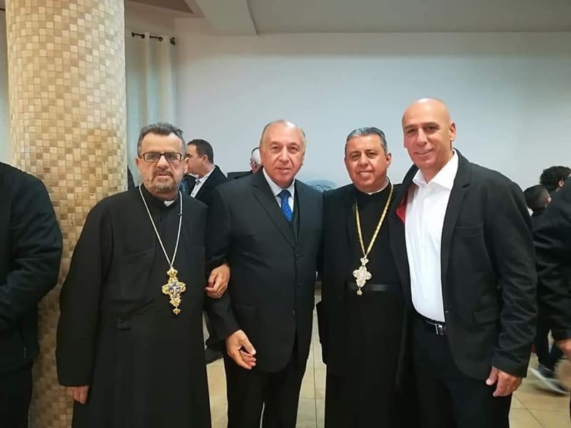 السيد بهيج منصور رئيس المجلس المحلي في زيارة معايدة لابناء الطائفة المسيحية في عسفيا بمناسبة عيد الفصح المجيد