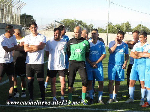مباراة ودية بين منتخب اسرائيل القدامى ولاعبين من عسفيا ودالية الكرمل ووحدة المظليين لذكرة الجندي عنان قدور ،