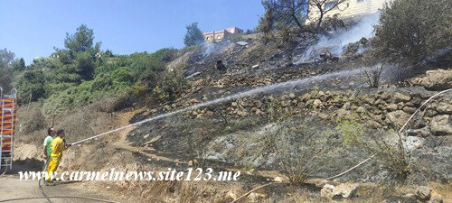 اندلاع حريق بين البيوت في حارة الشيكونات في عسفيا ..