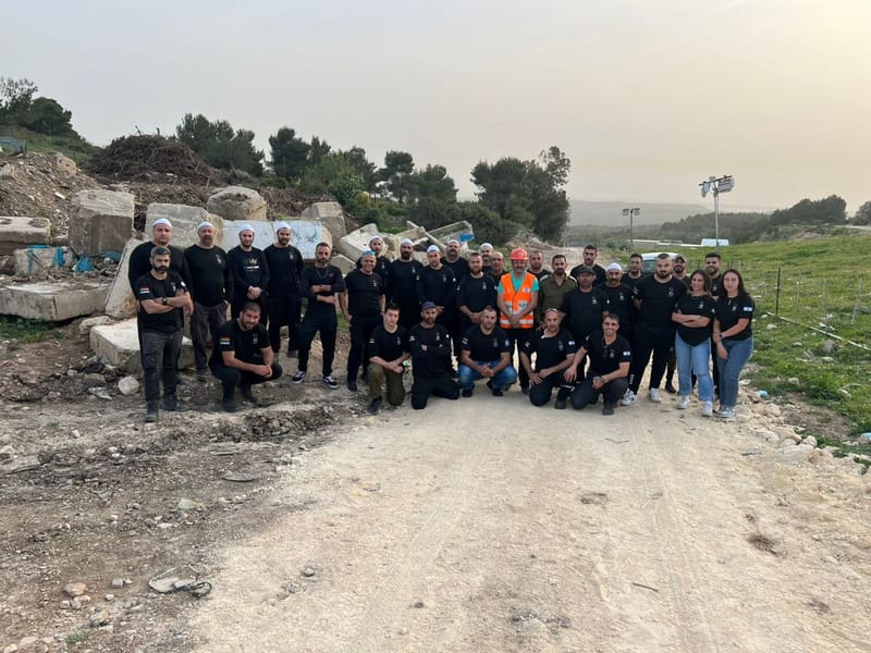 جمعية "معا ביחד" , تقوم بافتتاح دورة انقاض بالاشتراك مع الجبهة الداخلية ..