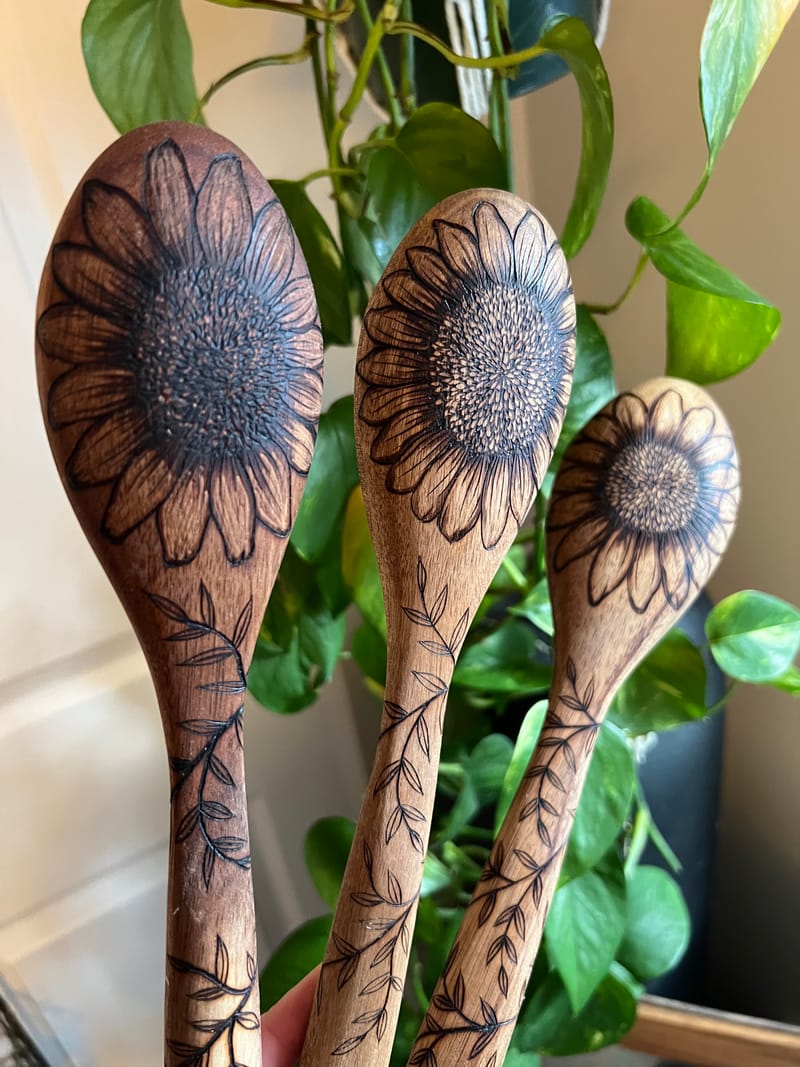 Intro to Woodburning-Spoons/Spatulas