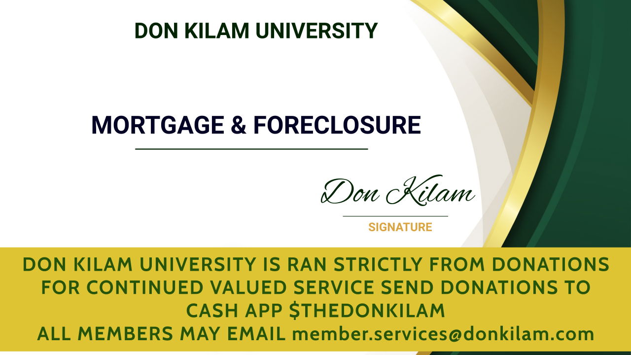 Mortgage & Foreclosure