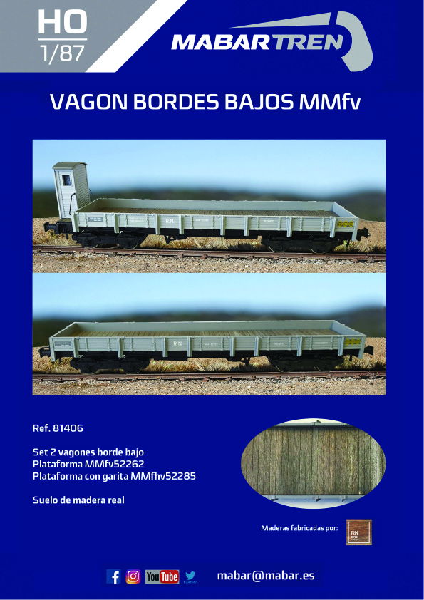 Novedad Mabar Vagón bordes bajos MMfv