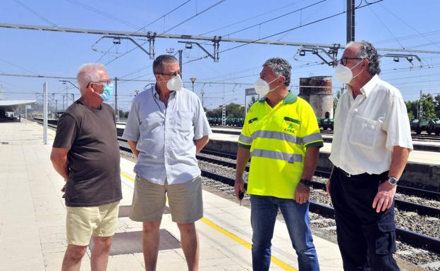 Concentraciones para la defensa del ferrocarril en la provincia