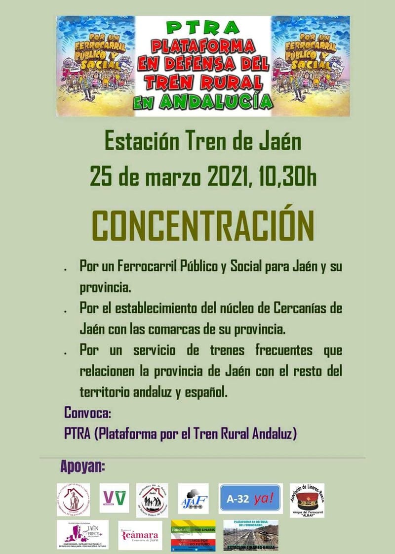 Concentración defensa del ferrocarril