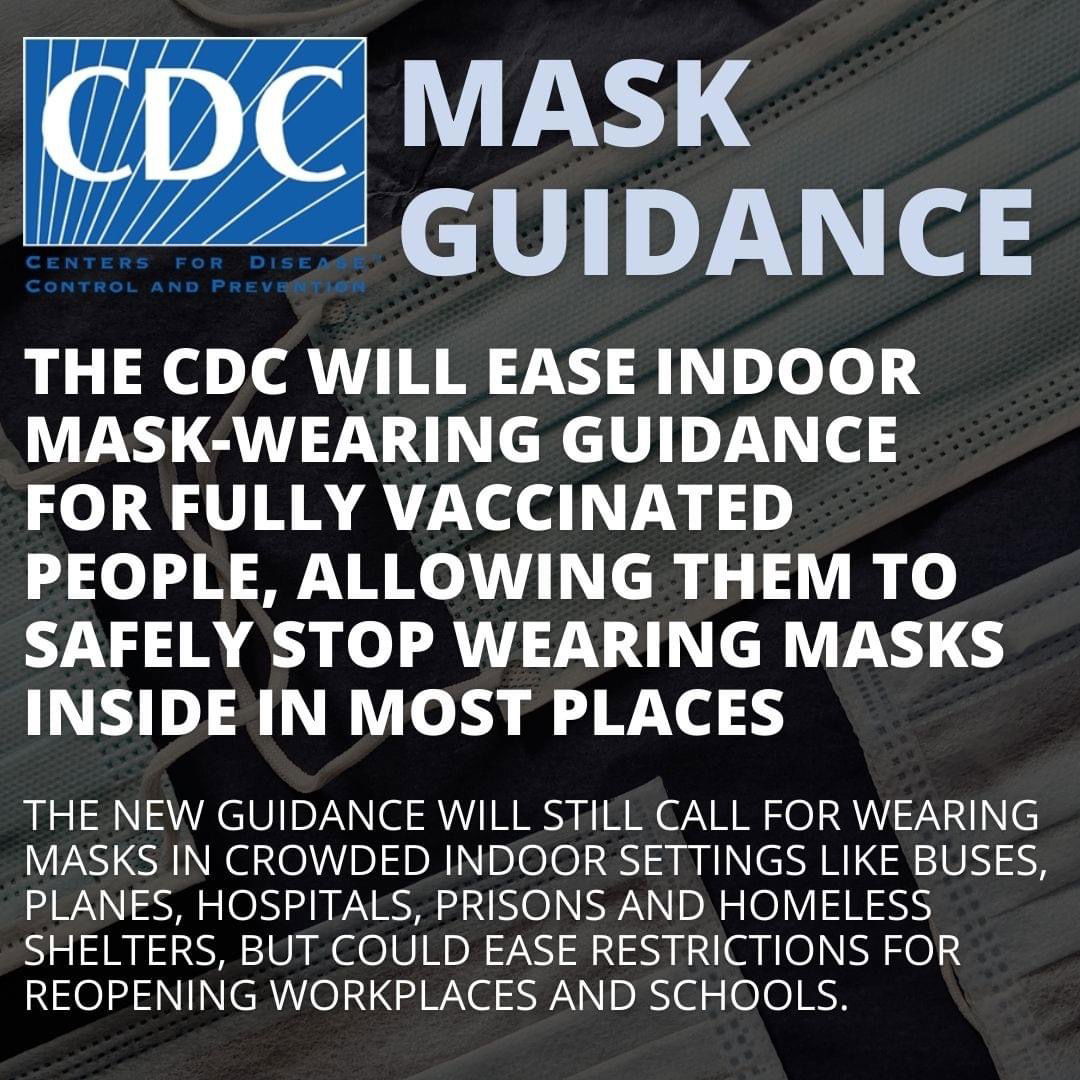 The latest from the CDC on masking guidance.