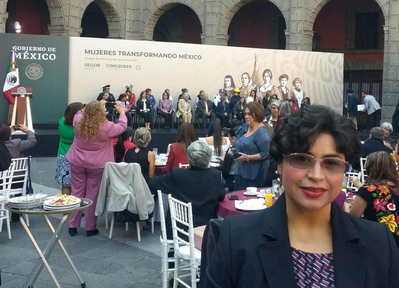 ANITA SANCHEZ CASTRO ASISTIO A PALACIO NACIONAL EN LA CONMEMORACION DEL DIA INTERNACIONAL DE LA MUJER