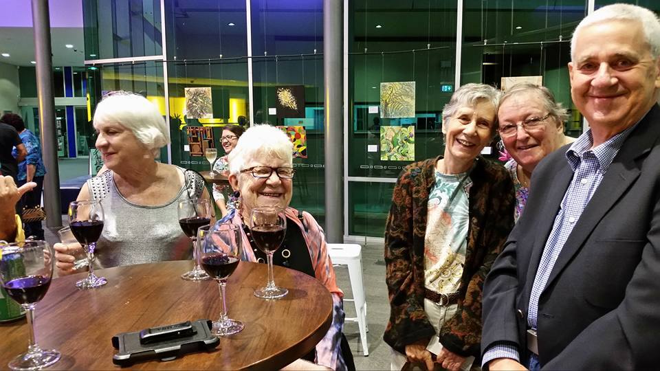 Madge with TRCOTA members Lynne Nugent, Marie-France Mack and Ginni Hall