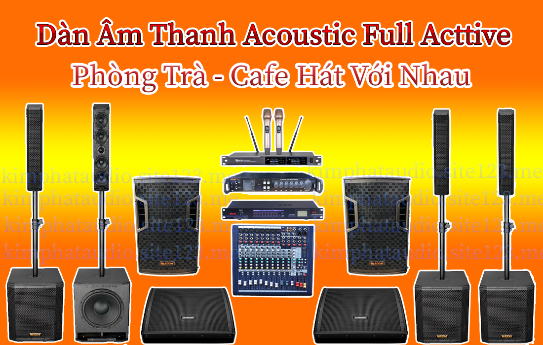 Dàn Âm Thanh Acoustic Cho Quán Cafe Không Gian Mở