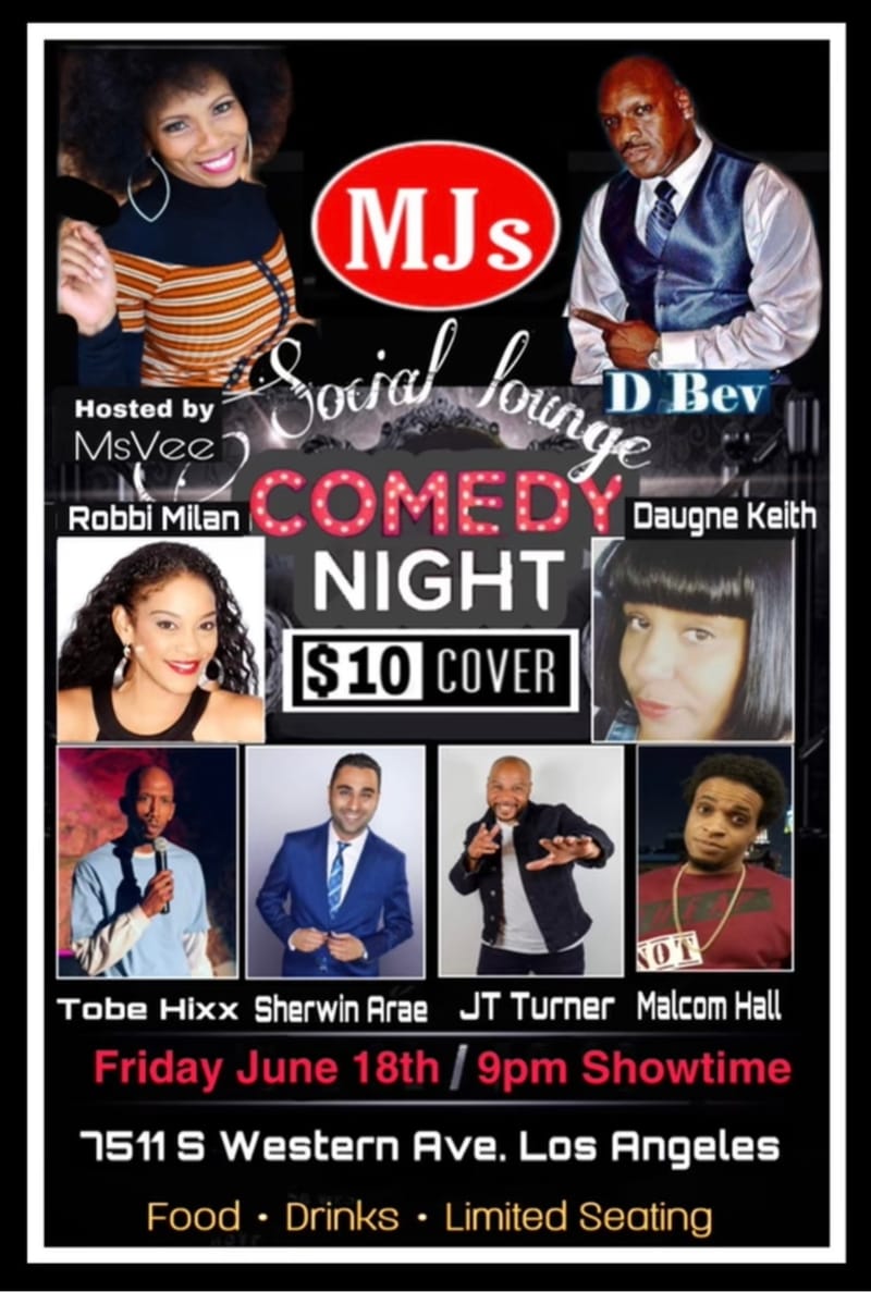 MJ’s Social Lounge Comedy Night
