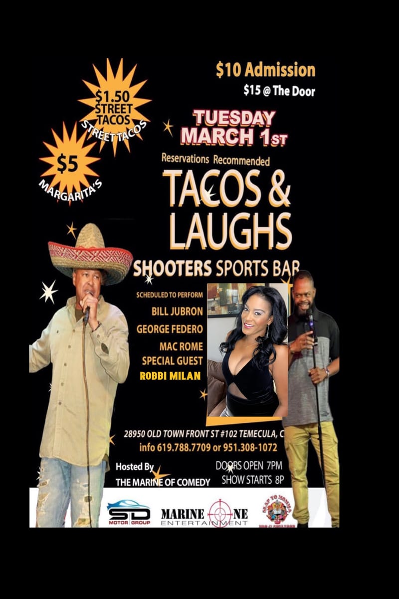 TACO’S & LAUGHS🌮🍹😂🤣😂