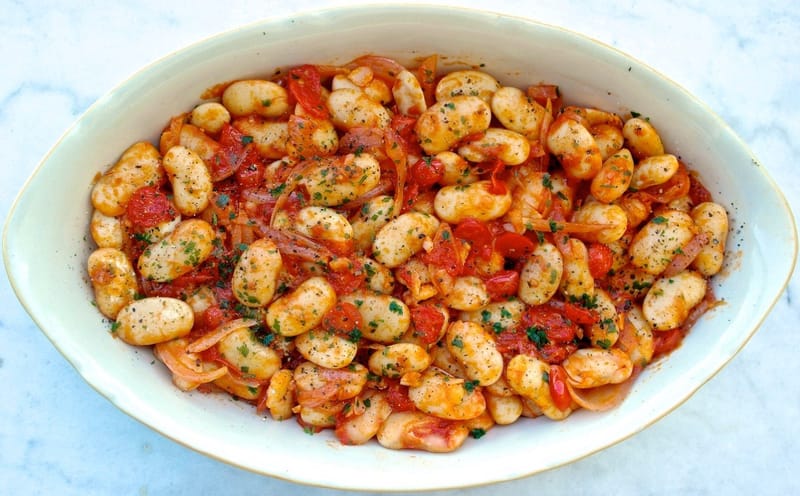 Рецепт Gigantes Plaki (гречески испеченная фасоль &#39;Giant&#39; &#39;)