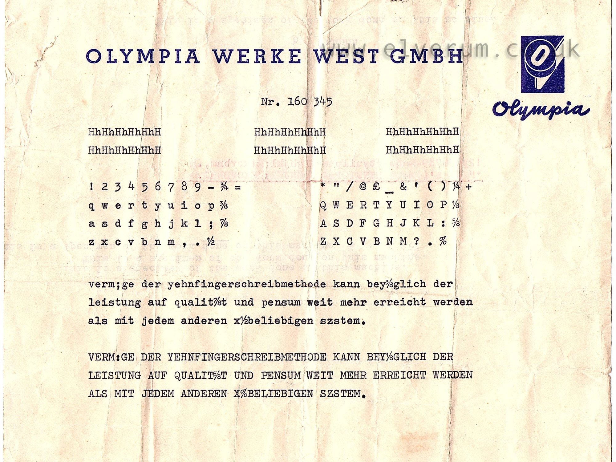 Olympia Werke West GMBH