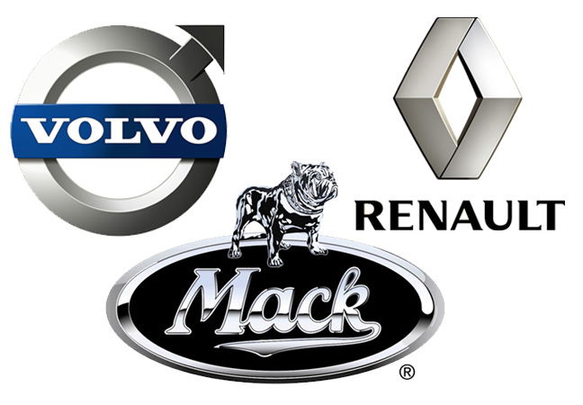 VOLVO, MACK and RENAULT
