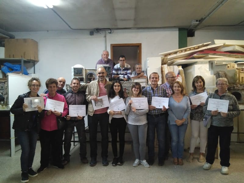 Rotundo éxito en el I Taller de Belenismo 2019