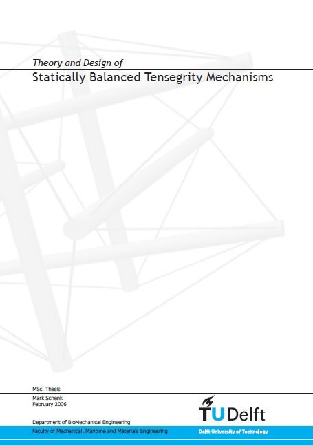 Theory and Design of Statically Balanced Tensegrity Mechanisms