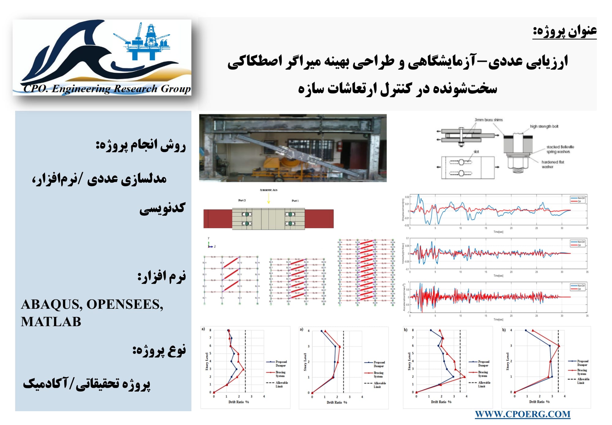 ارزیابی عددی-آزمایشگاهی و طراحی بهینه میراگر اصطکاکی سخت‌شونده در کنترل ارتعاشات سازه