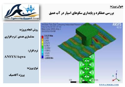 بررسی عملکرد و پایداری سکوهای اسپار در آب عمیق