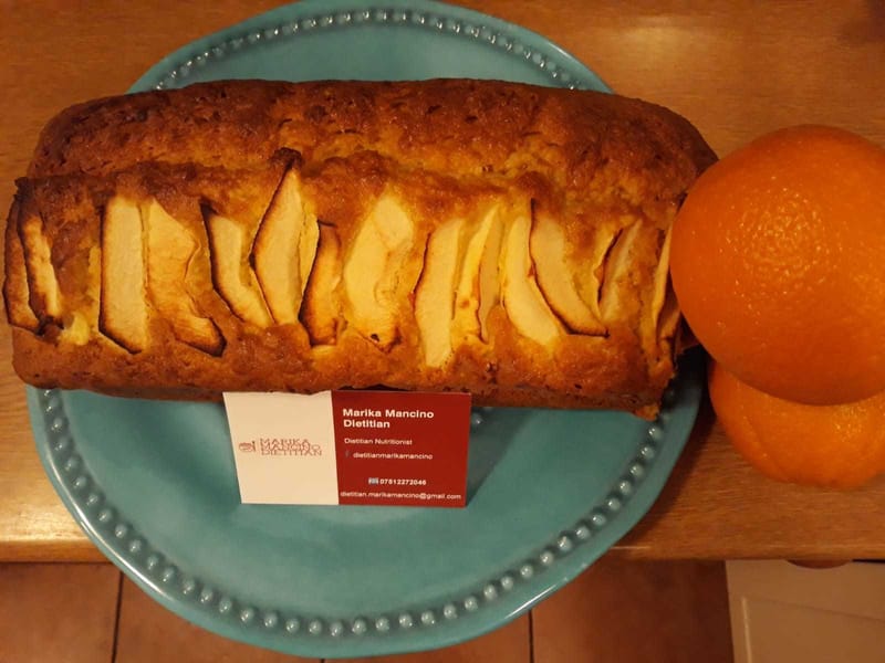 Apple and orange plumcake