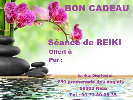 Bon cadeau séance de Reiki