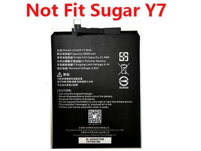 High performance Li-polymer battery 4000mAh/15.4Wh Y7MAX for SUGAR Y7 MAX