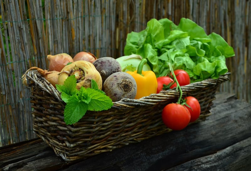 Aporte de frutas y verduras en la dieta