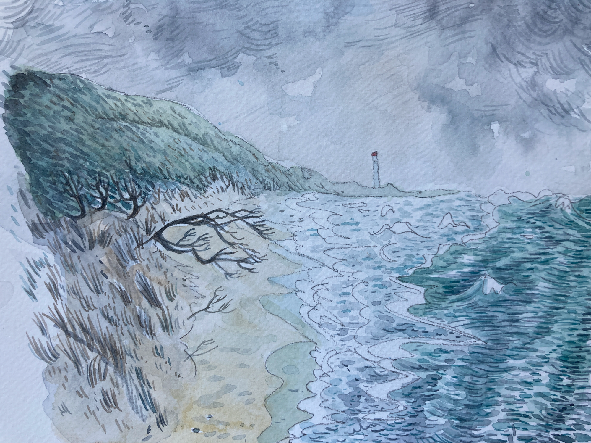 Aireys Inlet Splitpoint Light house from Mog's creek
