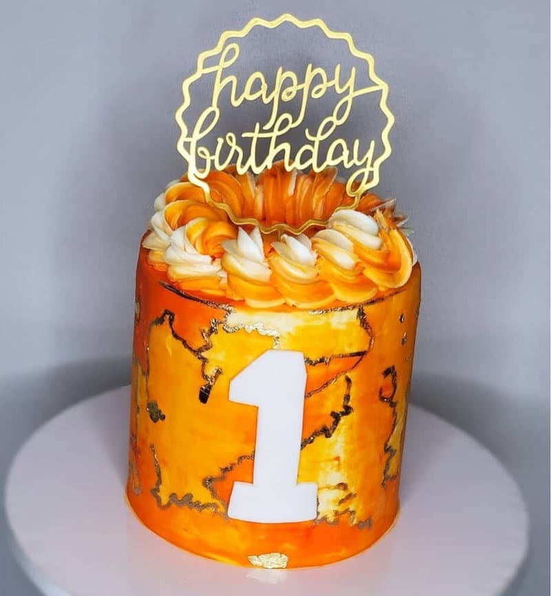 Marble Smash Cake
