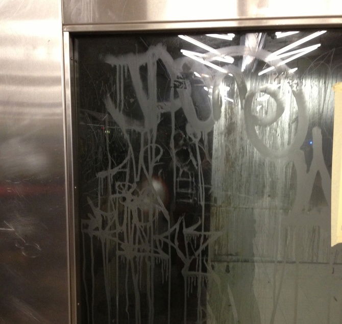Elevator Scratch/Graffiti Removal