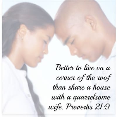 Quit quarreling with your spouse