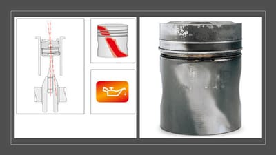 נזק לחצאית הבוכנה image