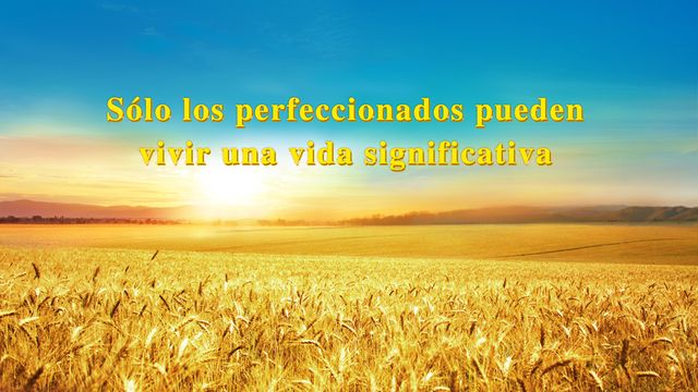 Sólo los perfeccionados pueden vivir una vida significativa