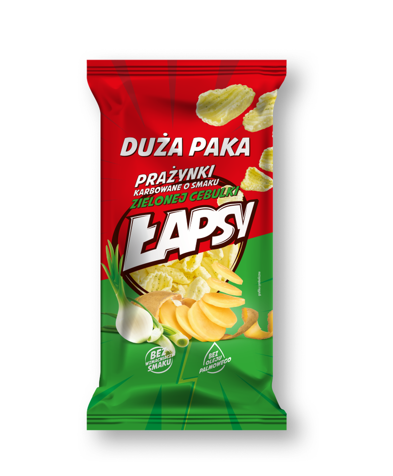 Łapsy prażynki zielona cebulka 110g