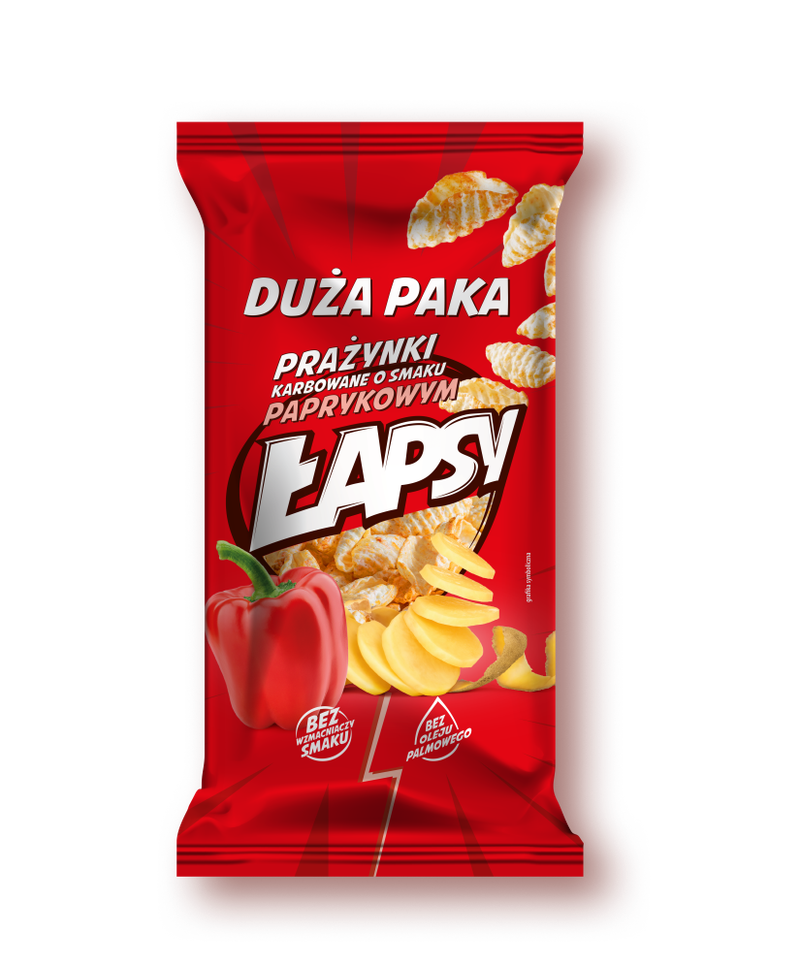 Łapsy prażynki paprykowe 110g