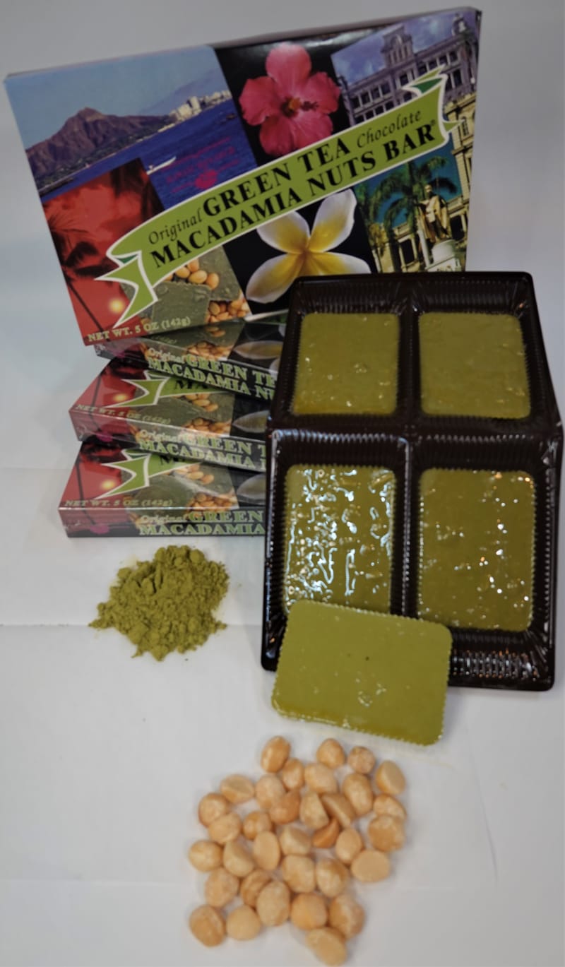 Green tea (Matcha) chocolate Macadamia Nuts Crunch 5 oz.
