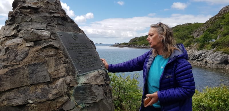 Leaving Portnadoran. The Prince's Cairn