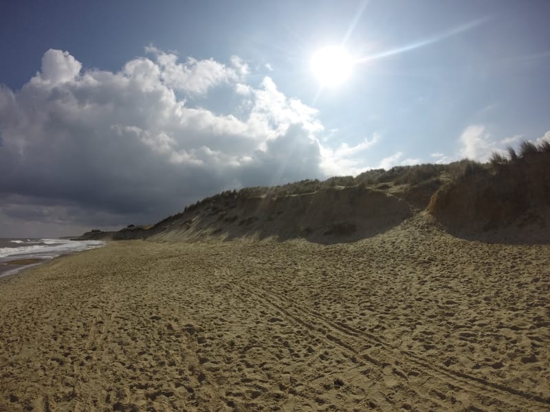 Winterton beach and village