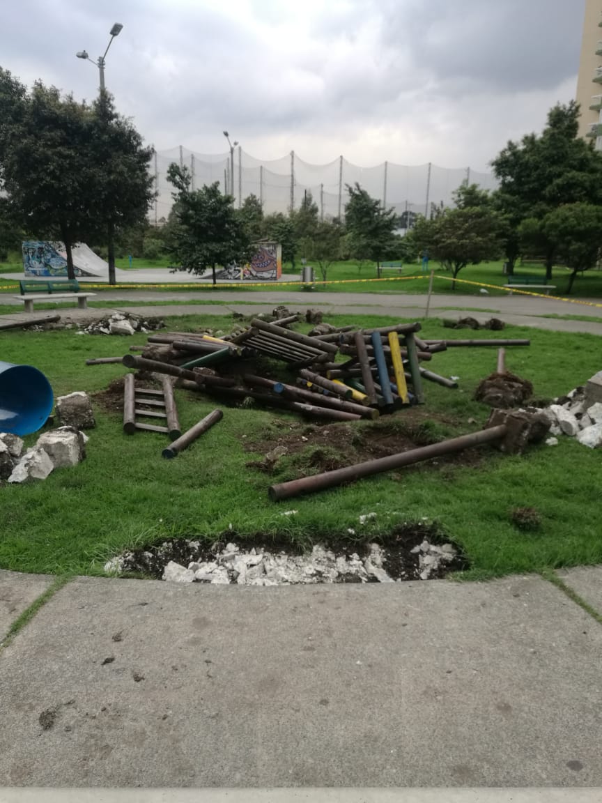 Arreglo del parque infantil