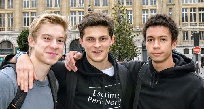 Trois amis à Antony